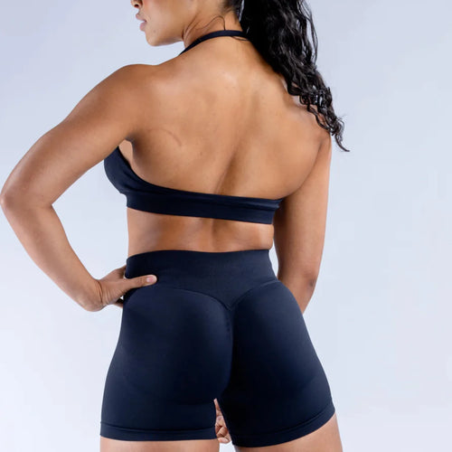 Impact Shorts Set 2 Pcs Seamless Yoga Set Workout Scrunch Shorts Sets