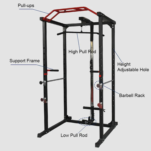 2021 Multi-Functional Home Weight Cage Steering Machine Squat Power