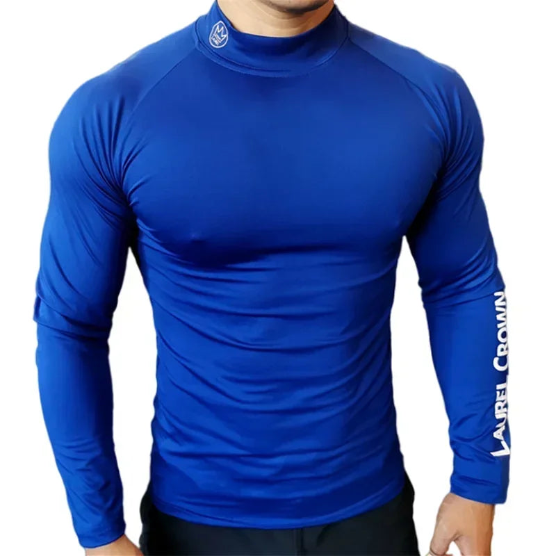 Fitness T-shirt Men Long Sleeve Training Shirts Running Compression