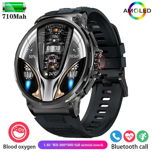 New 1.85-inch ultra HD smartwatch, GPS track, HD Bluetooth call; 710