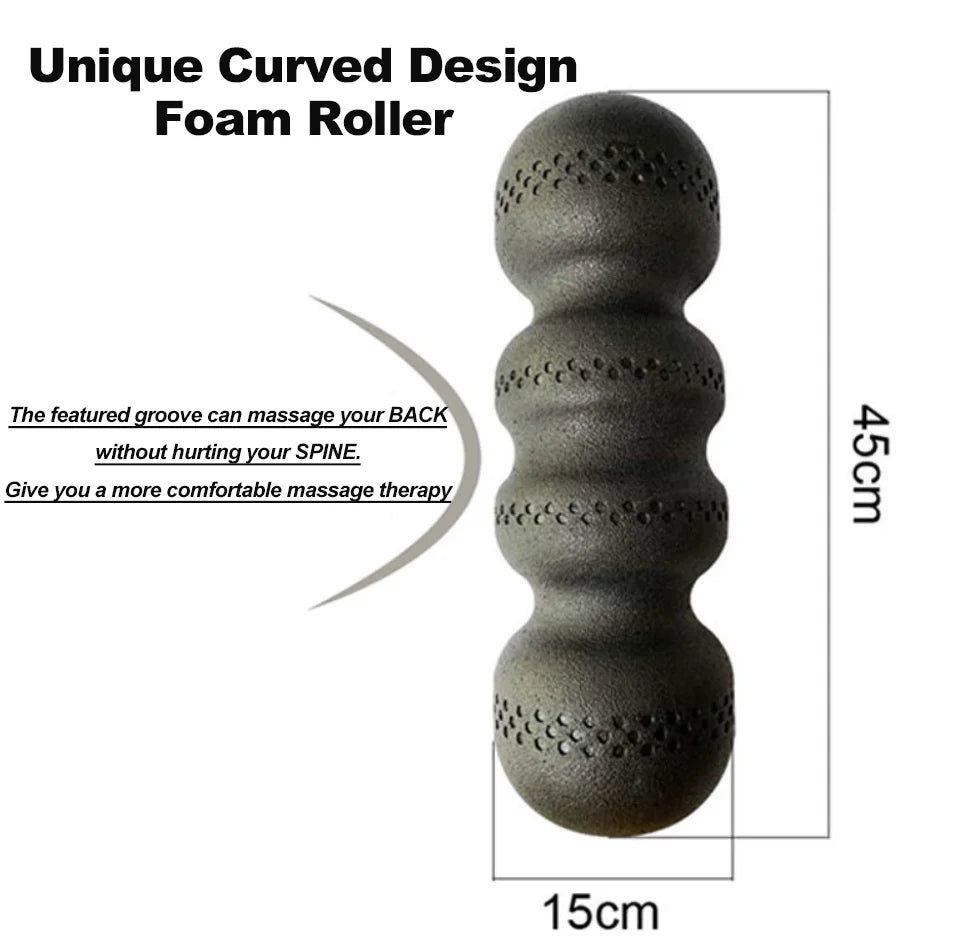 Foam Roller Peanut Yoga Roller 45CM EPP High Density Back & Neck
