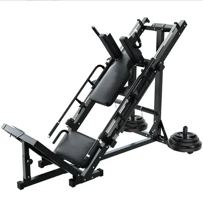 Commercial Gym Equipment for Squat, Leg Press Machine, Inverted Double Function, Revers Pedal, Strength Trainer, 45 Degree