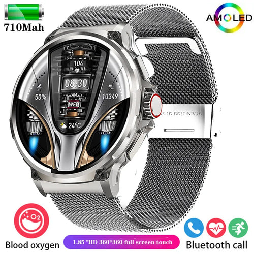 New 1.85-inch ultra HD smartwatch, GPS track, HD Bluetooth call; 710