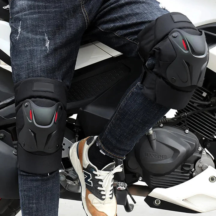 1 Pair Elbow Support Protective Motorbike Kneepads Motocross Motorcycle Knee Pads Riding Protector Racing Guards Protection Set