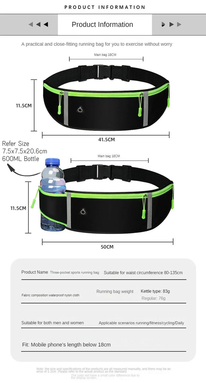 Sports Running Jogging Waist Bag Pouch Mobile Cell Phone Pocket