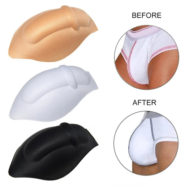 Men‘s Underwear Cup Bulge Protective Sponge Pad Cushion Brief Swimming