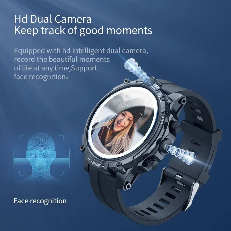 Original 5G Smartwatch SIM Call HD Dual Camera 1.6inch GPS Navigation
