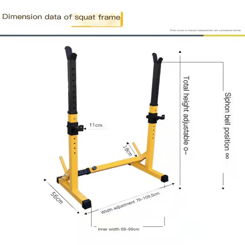 One Piece Barbell Squat Rack Stand For Adult Steel Barbell Stand