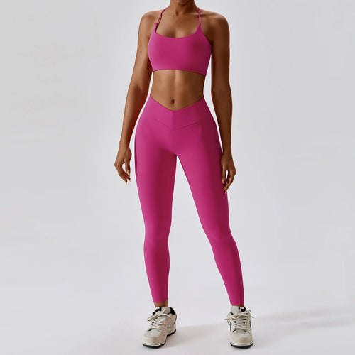 Women's Tracksuit Seamless Yoga Set 2PCS Workout Sportswear Gym