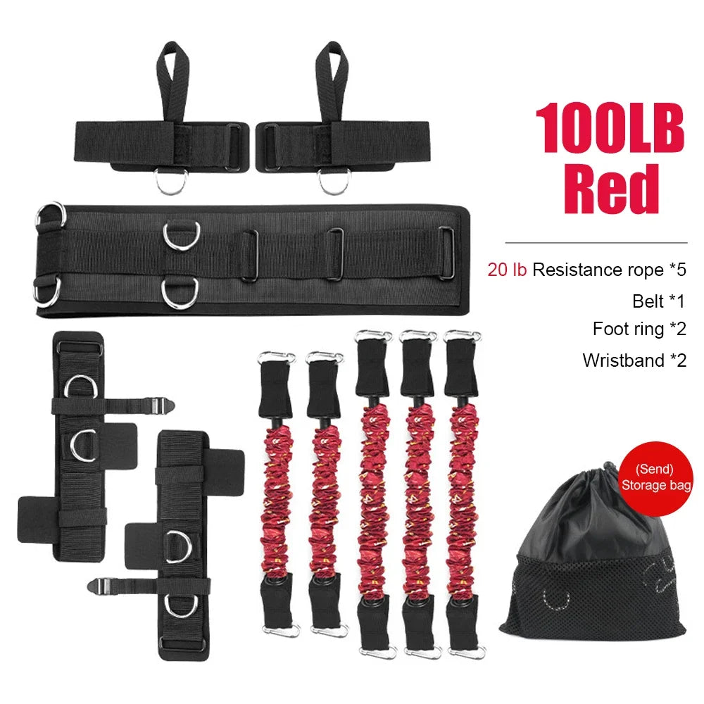 Boxing Training Resistance Band Set Enhance Explosive Power Strength and Agility Training Equipment for Muay Thai, Fitness