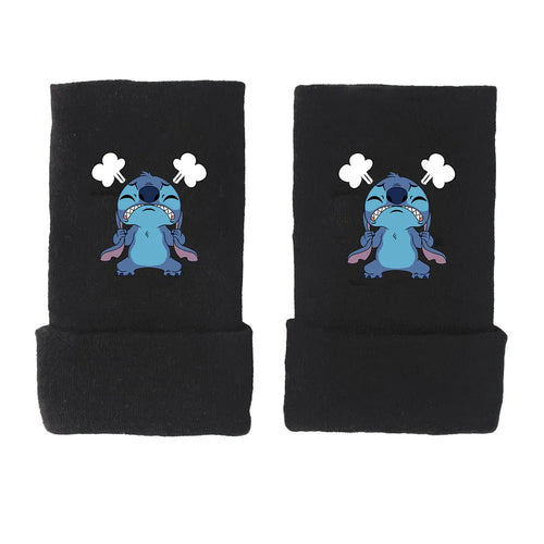 Stitch Gloves Star Baby Anime Peripheral Half Finger Gloves