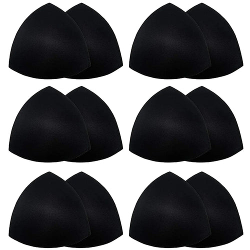 2/12pcs Bra Pads Soft Sponge Women's Triangle Bra Pad Sports Bra