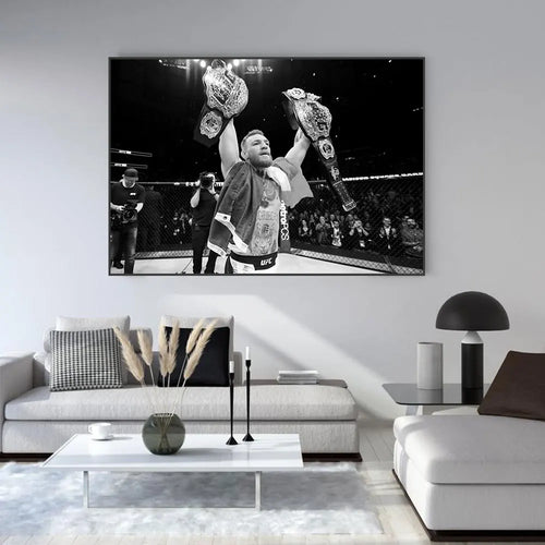 Inspirational Boxing Conor McGregor Professional Boxers Poster Canvas