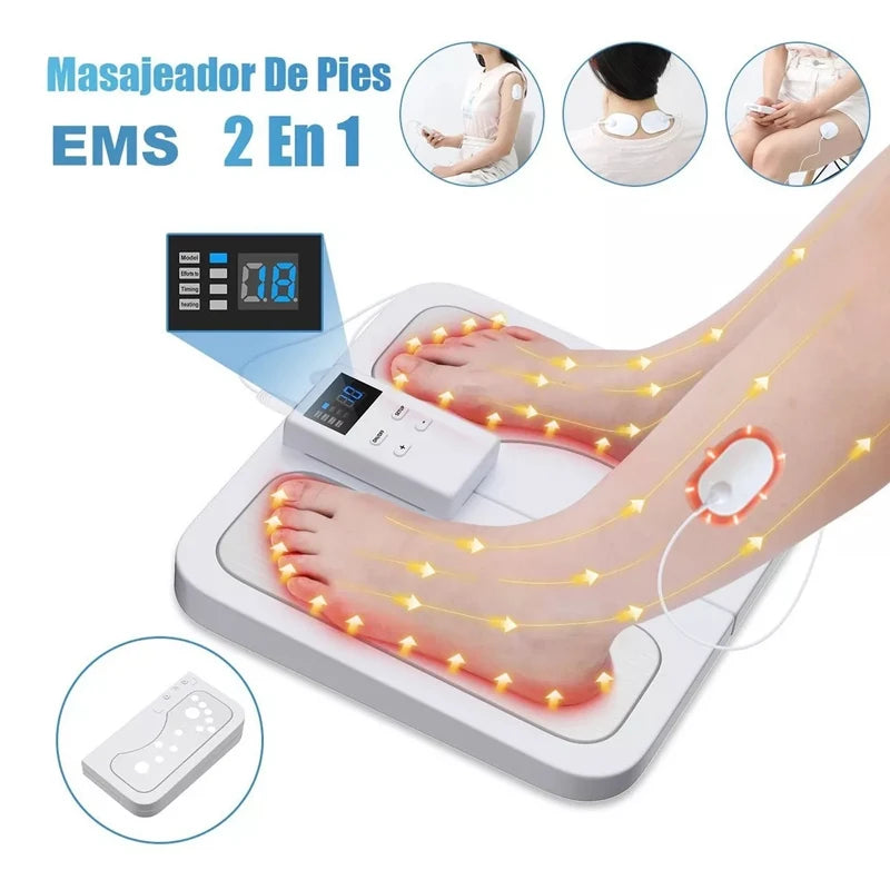 Foot Circulation EMS & TENS Nerve Muscle Massager Electric Foot