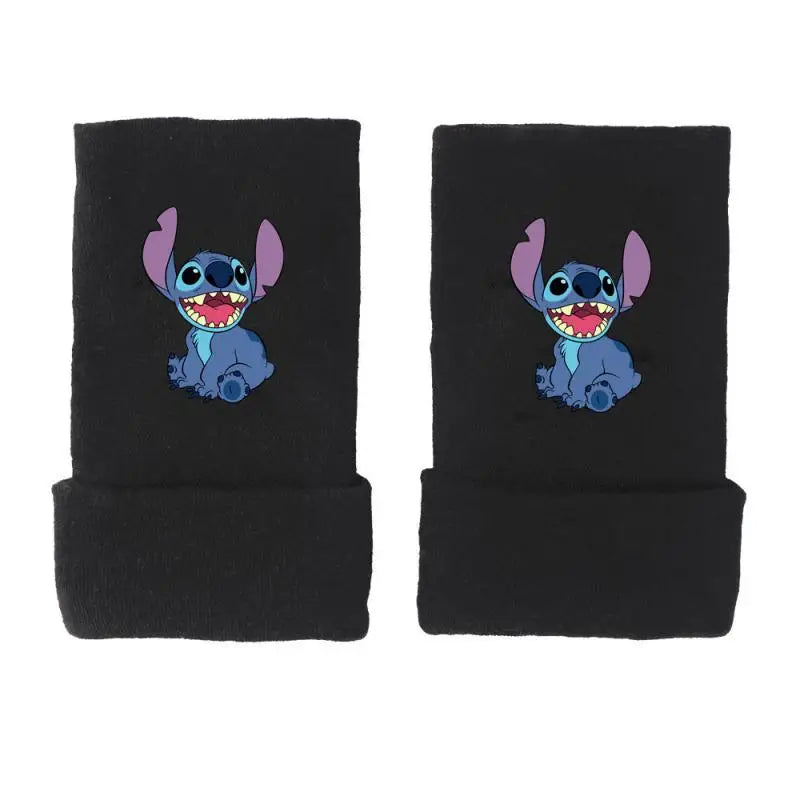 Stitch Gloves Star Baby Anime Peripheral Half Finger Gloves