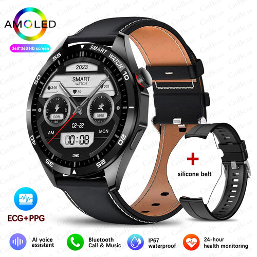 2023 New ECG+PPG Bluetooth Call Smart Watch Man AMOLED HD Screen Sport