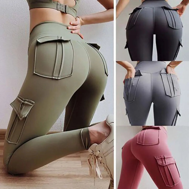 Women Yoga Fitness Pants High Waist Hip Lifting Tight Sports Running