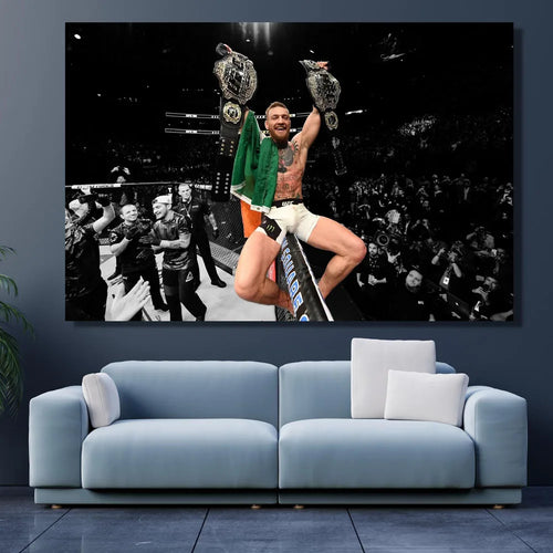 Inspirational Boxing Conor McGregor Professional Boxers Poster Canvas