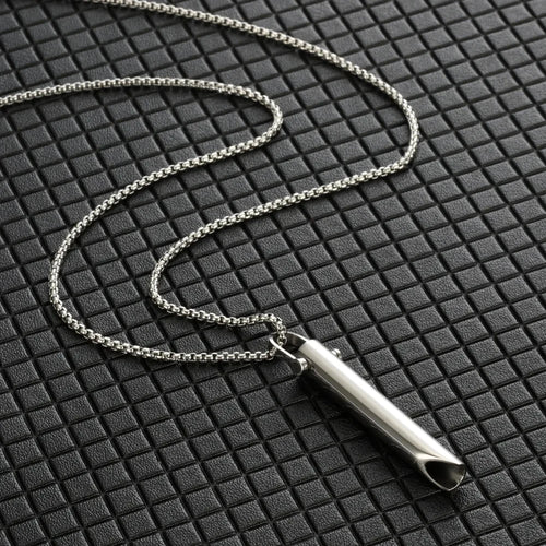 Stainless Steel Anxiety Breathing Necklace for Women Stress Relief