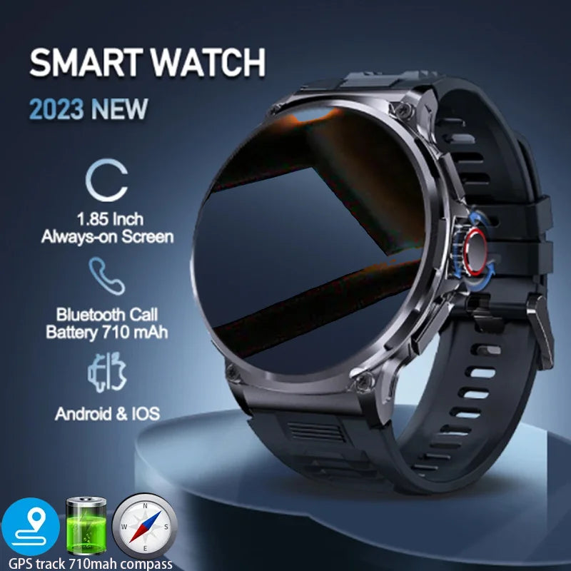 New 1.85-inch ultra HD smartwatch, GPS track, HD Bluetooth call; 710