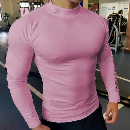 Fitness T-shirt Men Long Sleeve Training Shirts Running Compression