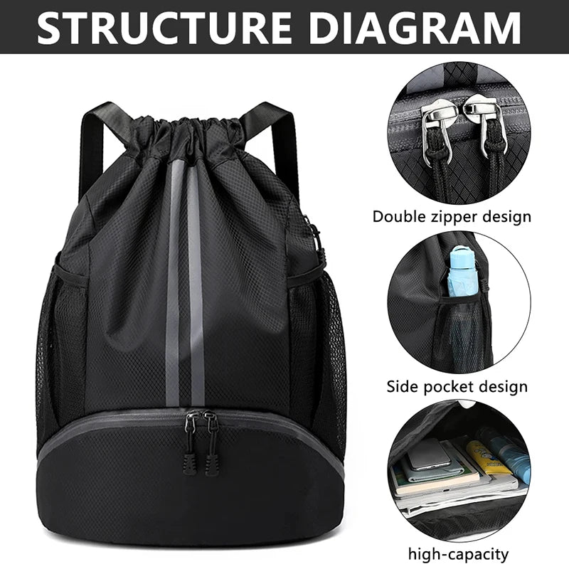 Outdoor Men Sports Bags Large Football Basketball Bag Gym Swimming
