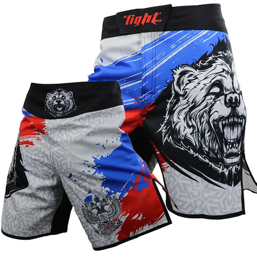 Tiger MMA Pants Combat Boxing Shorts for Men Fitness Gym Sports