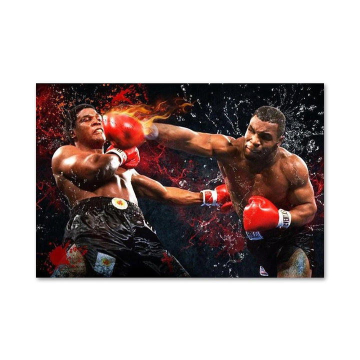 Boxing King Mike Tyson Motivational Quotes Canvas Painting Posters and Print Wall Art Picture for Living Room Home Decor Cuadros