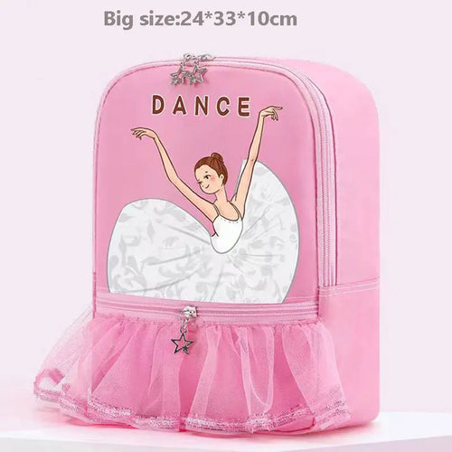 Girls Laser Shiny Ballet Dance Bags Kids Training Shoulder Gym