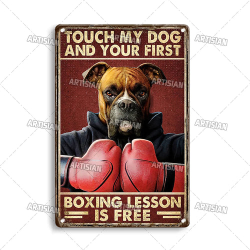 Artisian Sport Metal Sign Boxing Tin Poster Retro Decorative Plate Gym