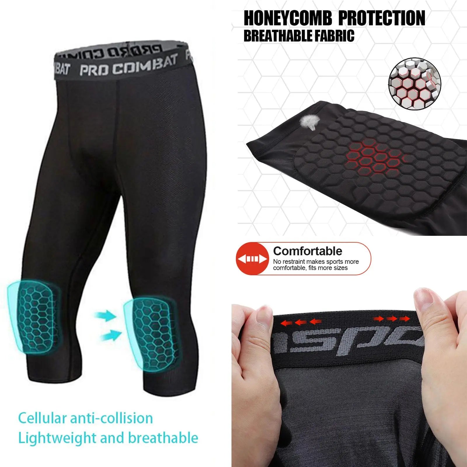 Men Compression Tight Leggings Running Sports Male Workout Bottoms