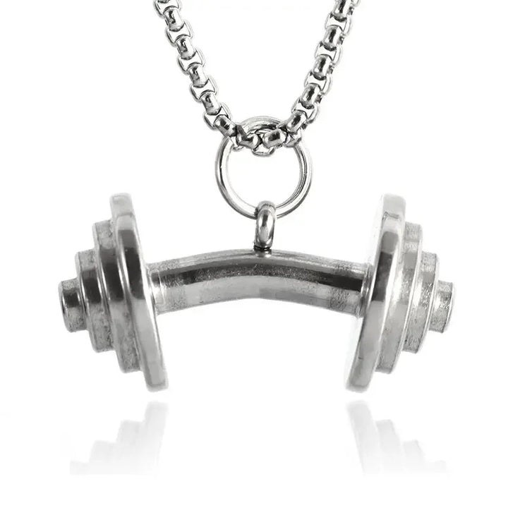 Bodybuilding Arm Muscle Man Statue Pendant Men's Sports Fitness Necklace Men's Gym Leisure Pendant Accessories Jewellery