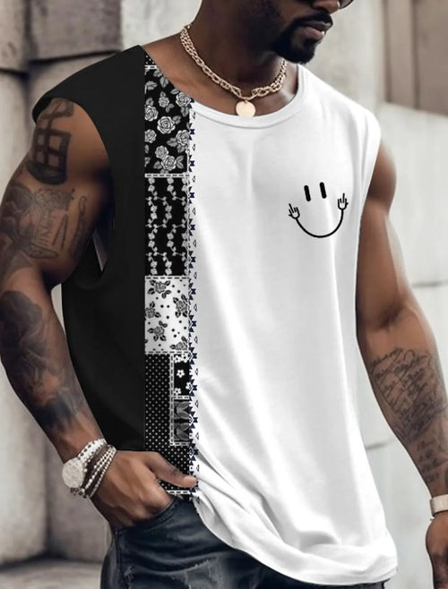 2023 New Summer Men's Boxing Fitness Tank Top Men's Sports Tops