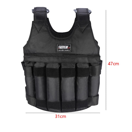 1-20kg Women Men Fitness Sports Weighted Vest Adjustable Workout