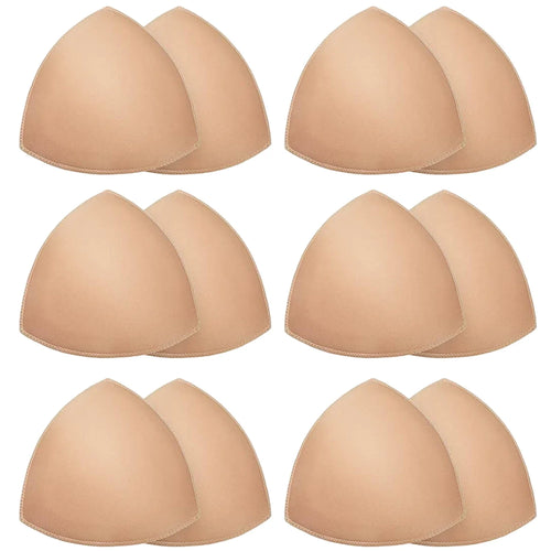 2/12pcs Bra Pads Soft Sponge Women's Triangle Bra Pad Sports Bra