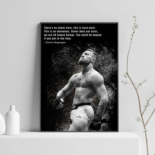 Inspirational Boxing Conor McGregor Professional Boxers Poster Canvas