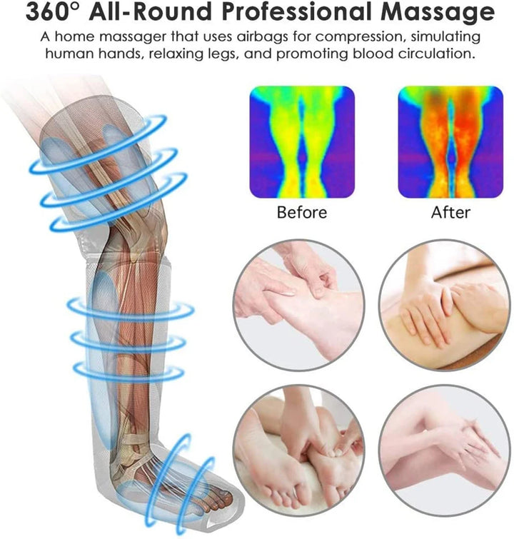 Leg Muscle Relaxer 6 modes Air Compression Recovery Boot Lymph Release