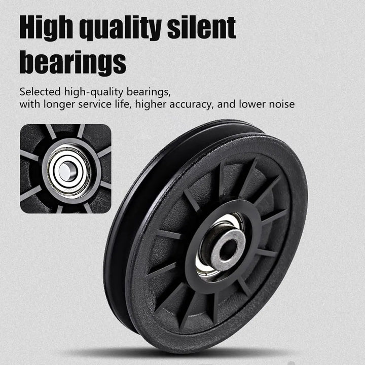 50-160mm Gym Bearing Pulley Wearproof Nylon Bearing Pulley Wheel Cable