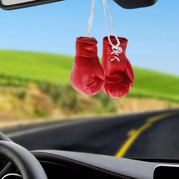 Mini Boxing Gloves Miniature Punching Gloves Car Hanging Pendant