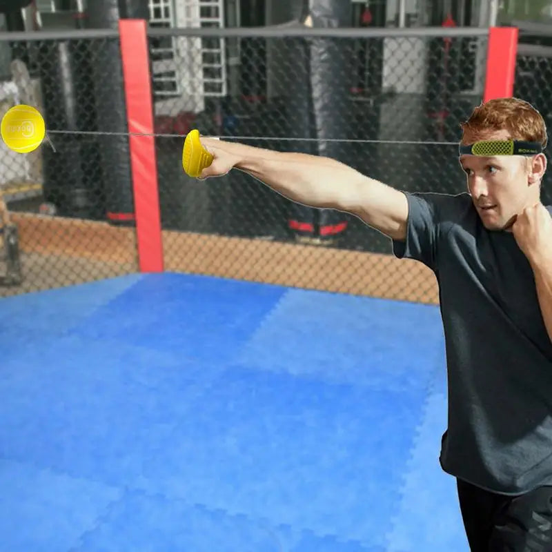 Box Ball Adjustable Set Elastic Head-Mounted Reflex Training Reflex