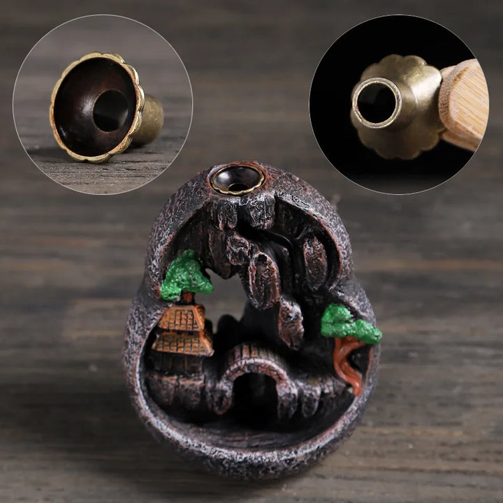 Backflow Incense Burner Resin Home Indoor Tea Path Incense Path New Retro Creative Backflow Decoration