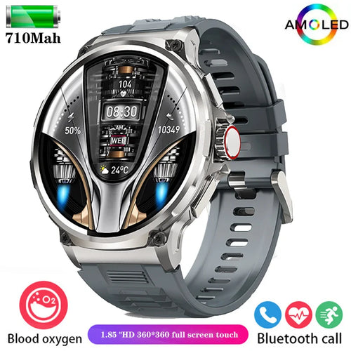 2024 New 1.85-inch Ultra HD Smart Watch Men 710mAh GPS Track  HD