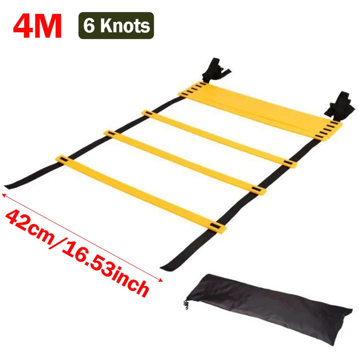 Agility Ladder Nylon Straps Soccer Football Speed Training Ladder Equipment Sports Fitness Running Warm-Up Training Ladder Tool