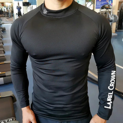 Fitness T-shirt Men Long Sleeve Training Shirts Running Compression