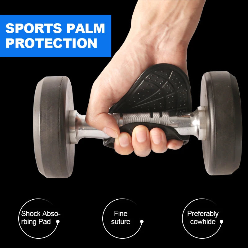 1 Pair Weightlifting Gloves Bench Press Dumbbell Grip Kettlebell Rubber