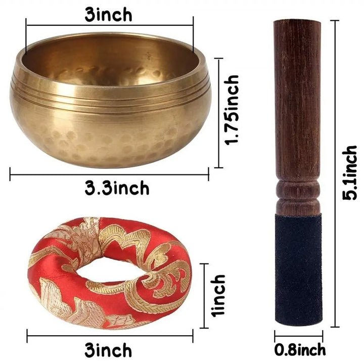 Tibetan Singing Bowl Set Sound Bowl Meditation Bowl Unique Gift