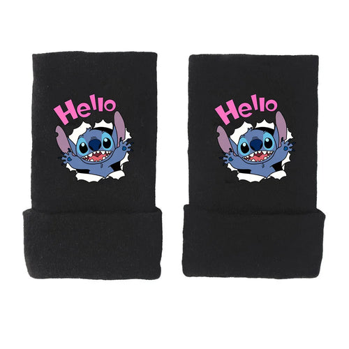 Stitch Gloves Star Baby Anime Peripheral Half Finger Gloves