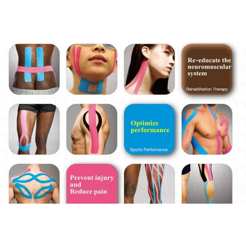 Kinesiology Tape Athletic Recovery Elastic Tape Kneepad Muscle Pain