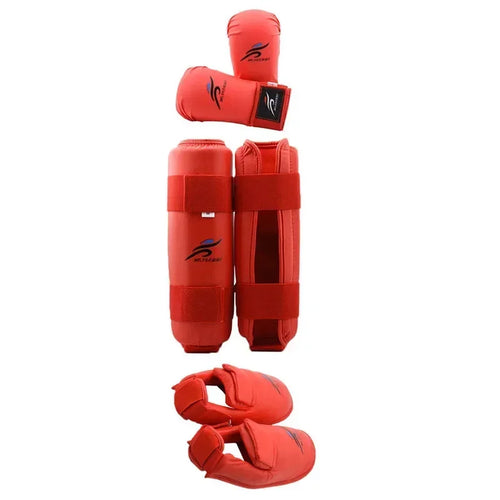 Taekwondo Karate Boxing Leg Hand Foot Protector Set Sparring Gear Shin