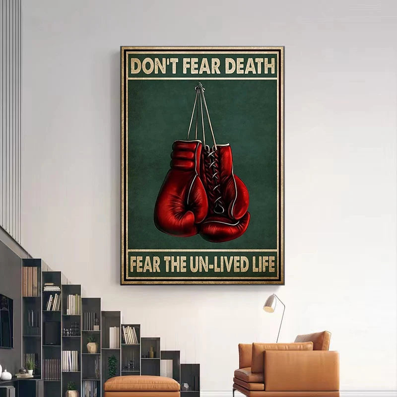 Boxing Art Posters and Prints Canvas Boxing You Get Old Poster